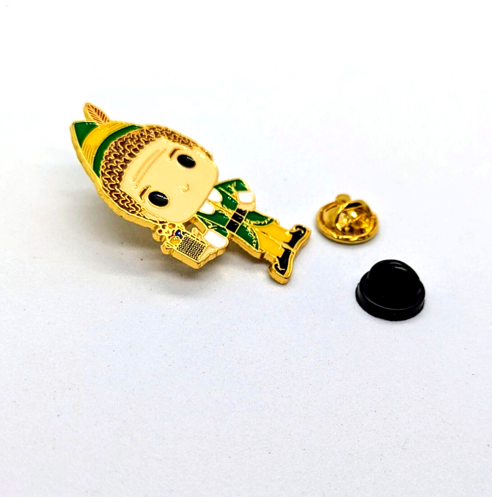 ELF PIN Will Ferrell Animated Elf Character Christmas Movie Gift Enamel Brooch