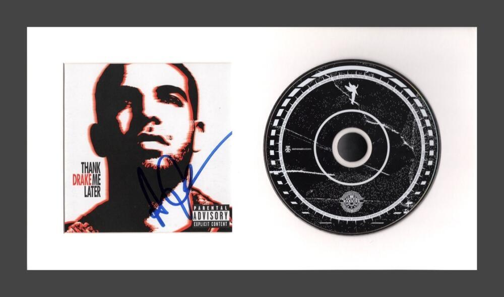 Drake Signed Autograph Thank Me Later Framed CD Display – Ready to Hang! JSA COA