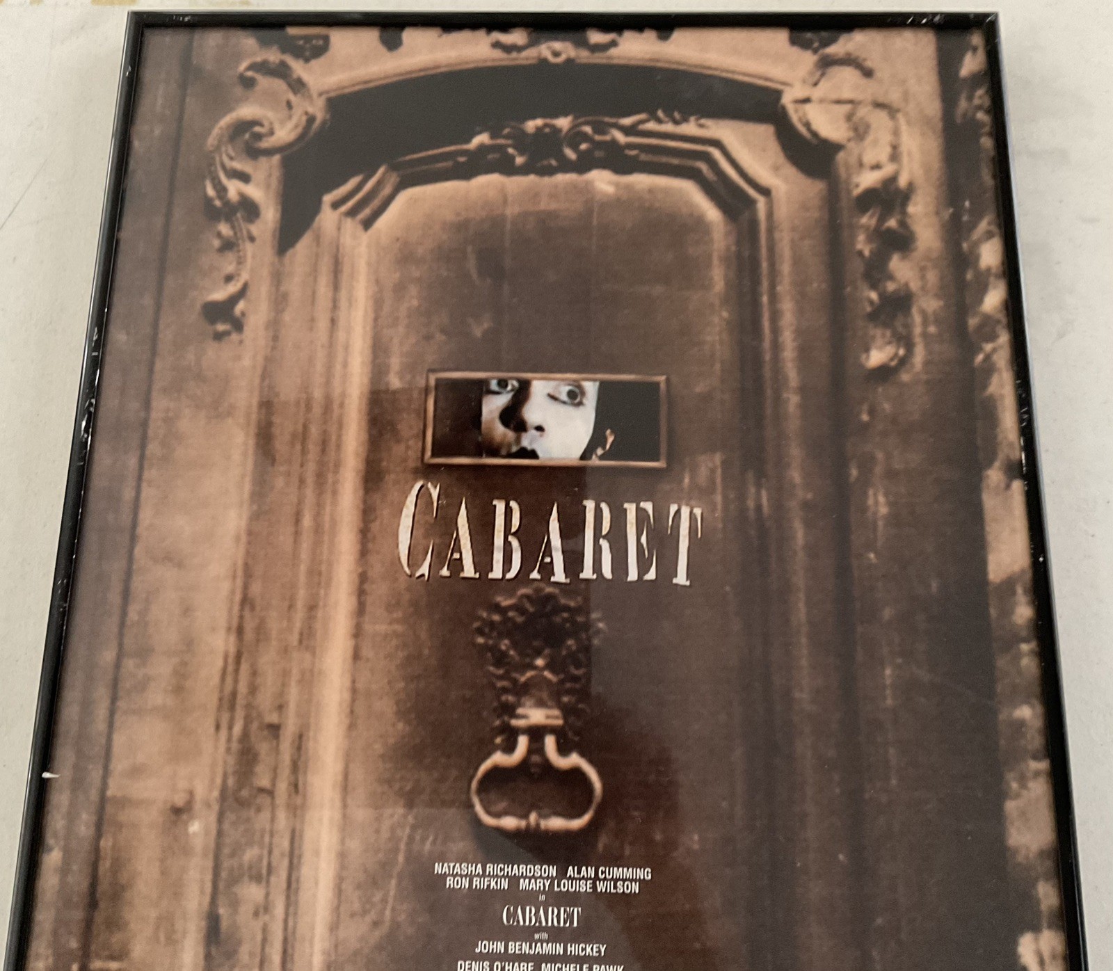 Cabaret 1998 Broadway Window Card Natasha Richardson Roundabout 14x 22 framed