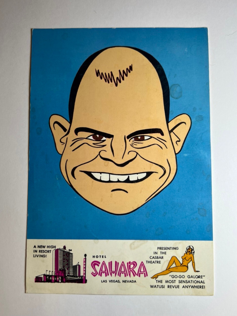 Don Rickles Sahara Hotel Promotion Card 4 3/4″ x 7″ Post Card