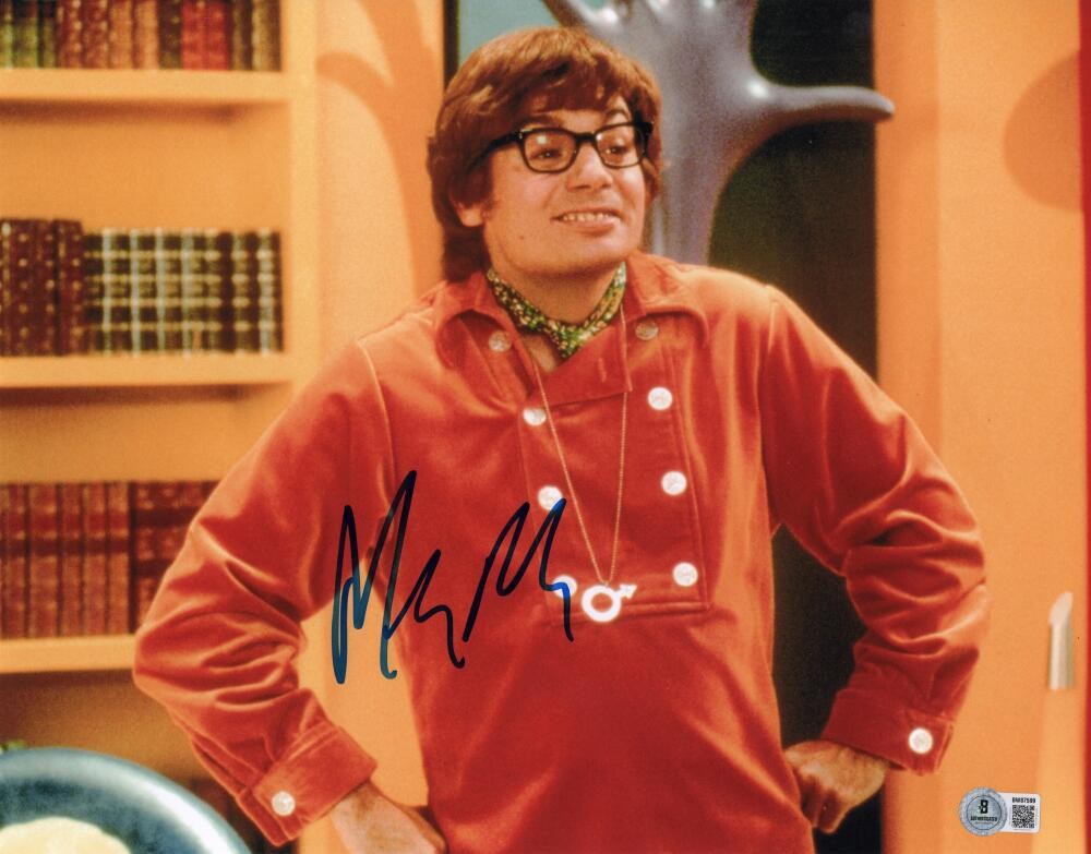 Mike Myers Signed Autograph 11×14 Photo – Austin Powers Star w/ Beckett COA