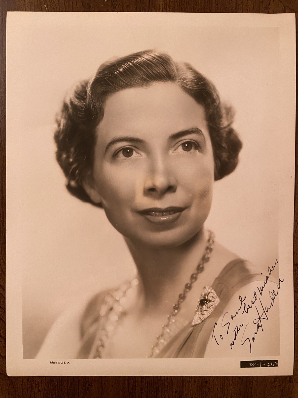 Sara Haden Signed Autographed Photo With COA Andy Hardy The Bishop’s Wife RARE