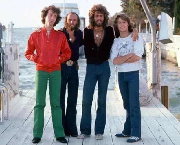 The Bee Gees With Brother Andy Gibb 8×10 Picture Celebrity Print