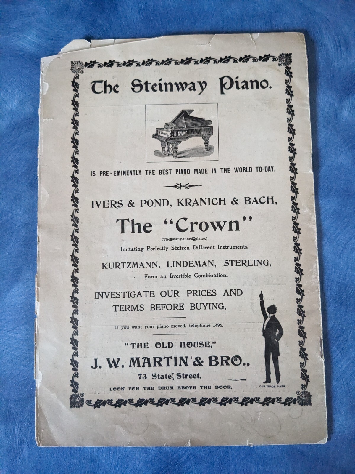 Lyceum Theater Rochester NY Program 1900’s Local Advertising