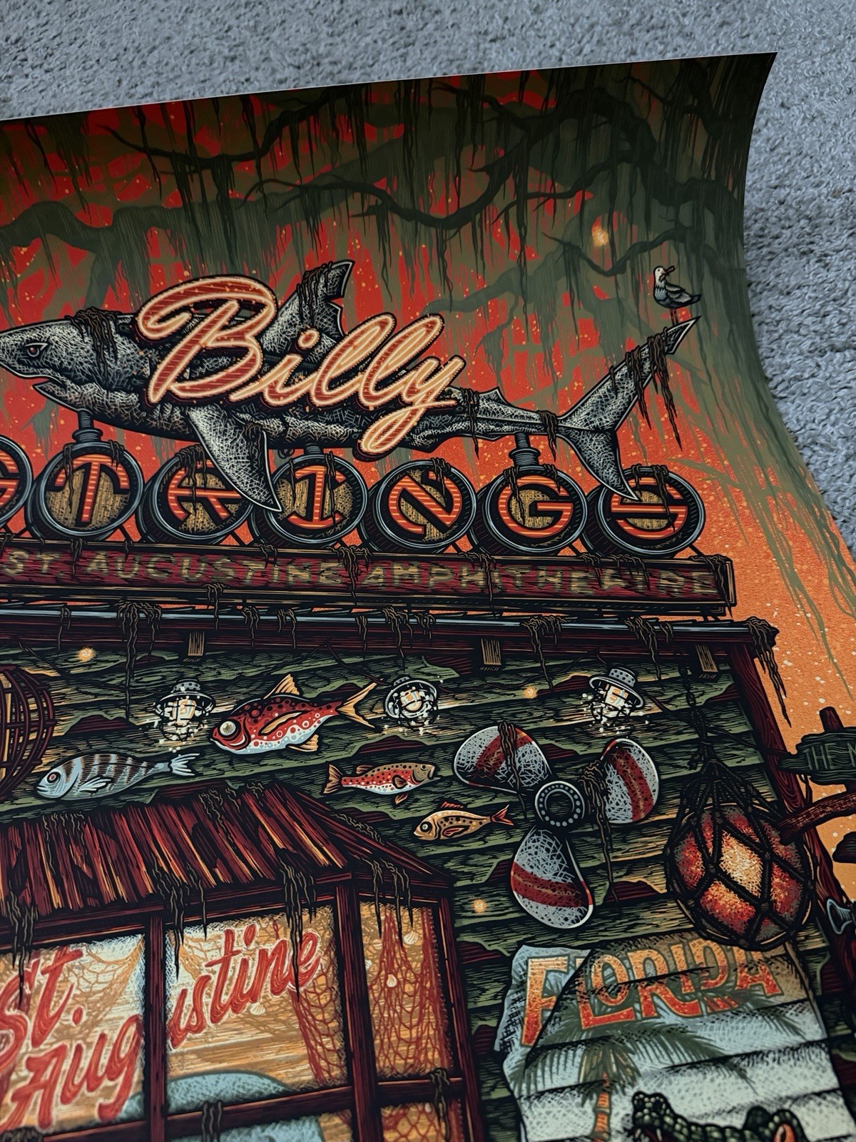 Billy Strings St Augustine Poster Luke Martin 4 4 2026 Sold Out