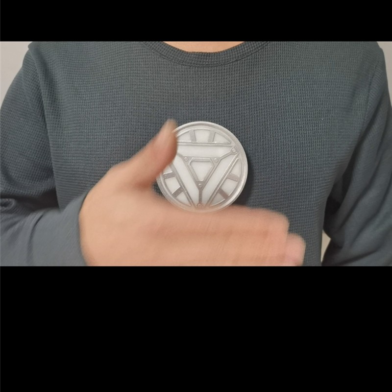 Wearable MK6 Iron Man Arc Reactor Mark 6 LED Tony Chest Light Touch Switch
