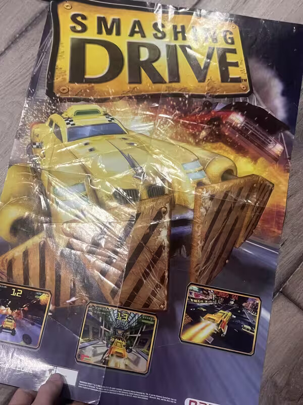 Smashing Drive/Airblade 2-Sided Video Game Poster Original Promo 14×20.5 Xbox