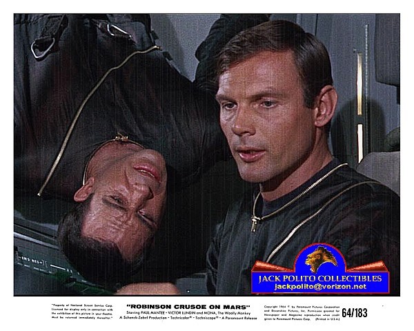 ROBINSON CRUSOE ON MARS 1964: PAUL MANTEE, VICTOR LUNDIN & ADAM WEST
