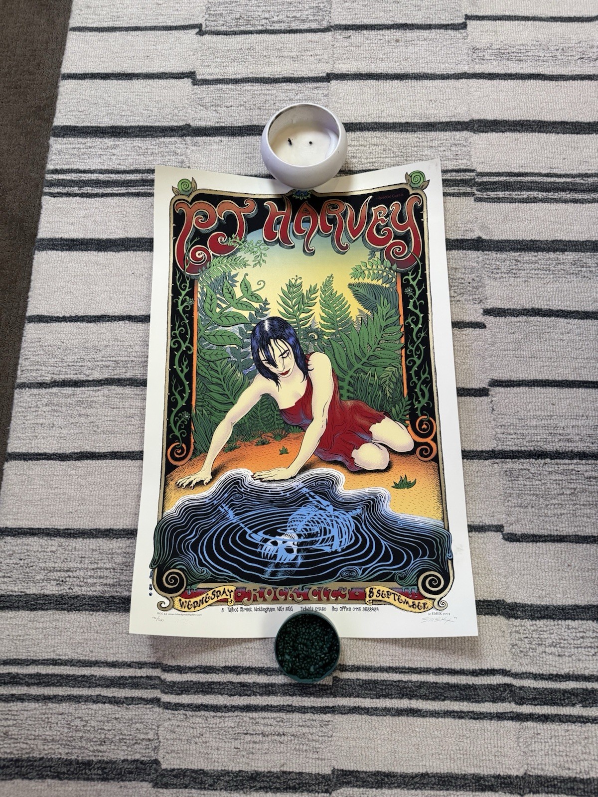 PJ Harvey 2004 Poster #140/300 Limited Edt Signed by Emek Rock City Nottingham