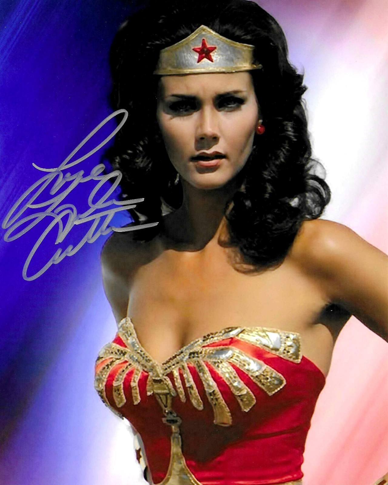 LYNDA CARTER WONDER WOMAN 8.5X11 SIGNED PHOTO AUTOGRAPH GIRL SIGNATURE REPRINT
