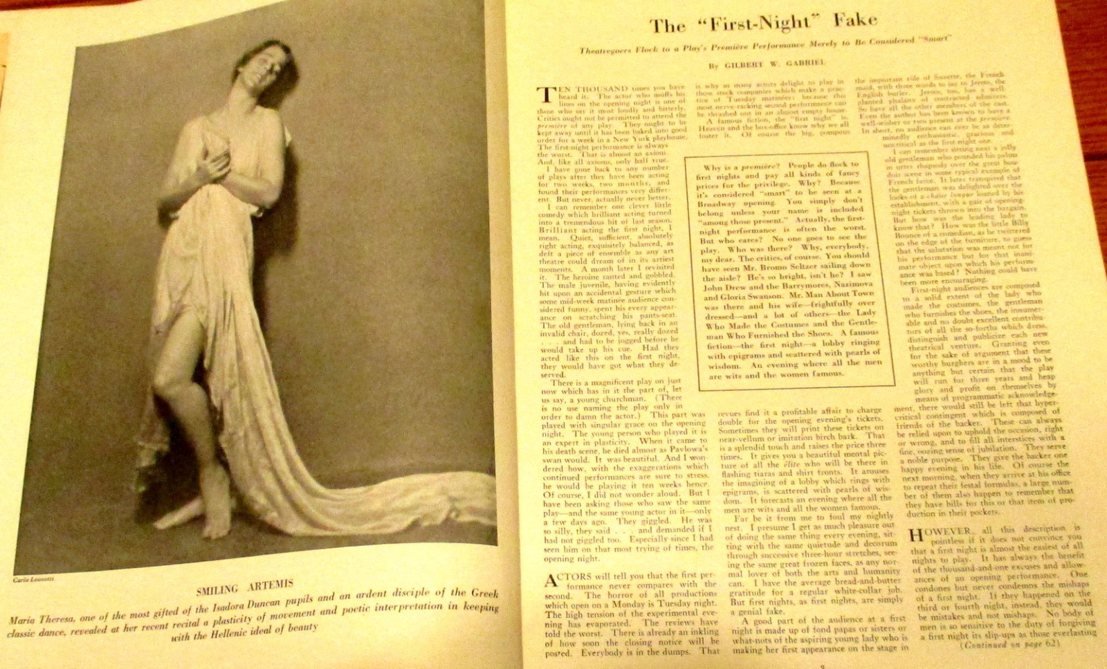1926 Theatre Magazine May Issue 76 Pages 9 1/2″ X 12 1/2 “