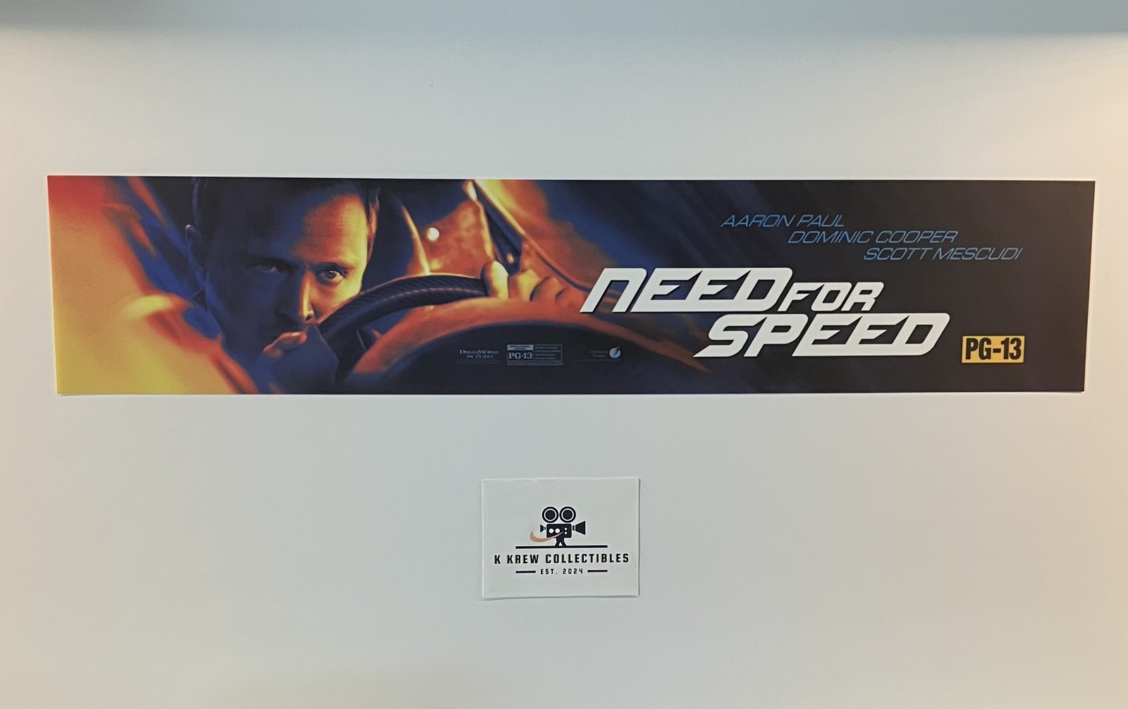 📽 Need For Speed (2014) – Double-Sided – Movie Theater Mylar / Poster 5×25