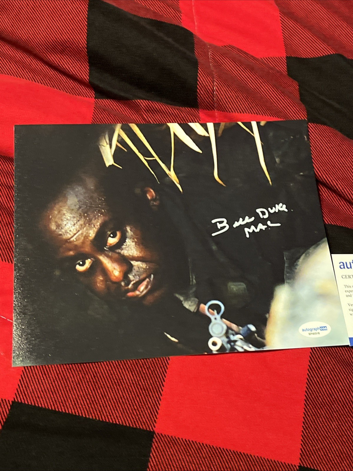 Bill Duke SIGNED AUTOGRAPHED Predator Commando Legend Actor Rare ACOA CERTIFIED