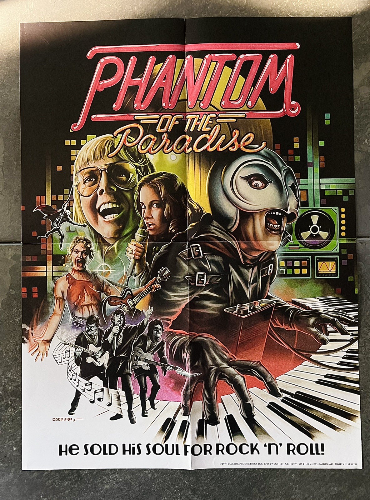 Phantom of the Paradise Shout Factory Collector’s Poster OOP Rare