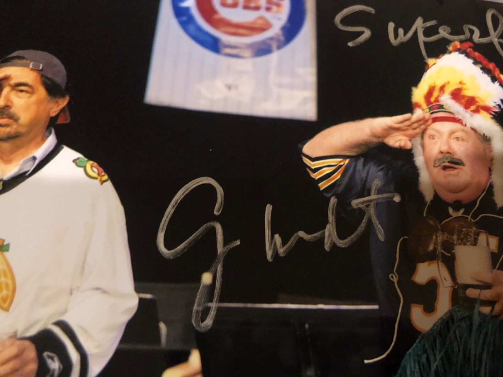 GEORGE WENDT ROBERT SMIGEL JOE MANTEGNA Auto 8X10 SUPERFANS photo PROOF SNL JSA
