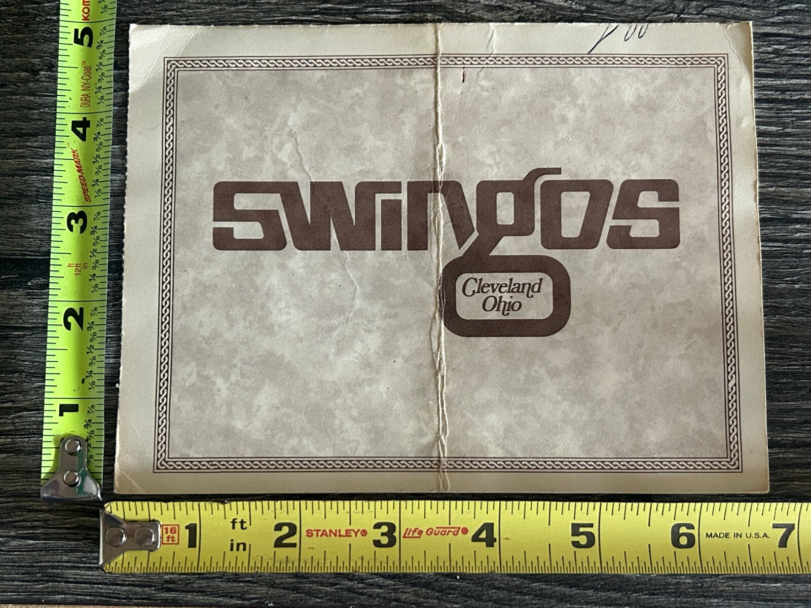 Kiss Concert Tour 1970’s SWINGOS Hotel Cleveland Ohio Postcard 5×7 Aucoin Era