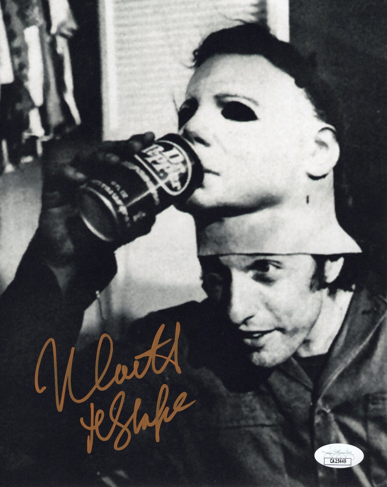 Nick Castle autographed inscribed 8×10 photo Halloween JSA COA Michael Myers