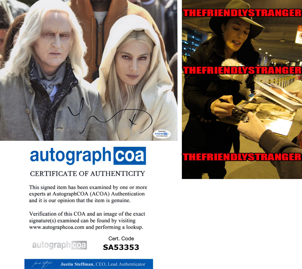 Jaime Murray signed Autograph “DEFIANCE” 8×10 Photo PROOF p SEXY Stahma ACOA COA