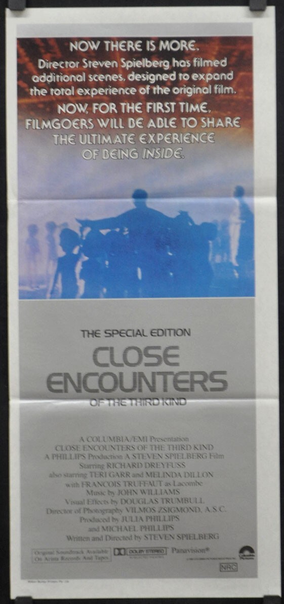Close Encounters of the Third Kind SE 1980 14X30 AUSTRALIAN DAYBILL MOVIE POSTER