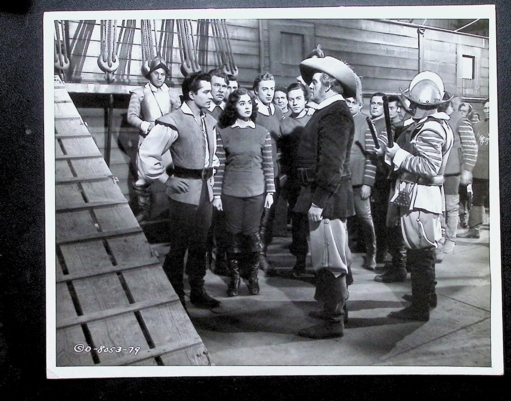 John Derek & Barbara Rush Prince of Pirates 1953 Columbia Pictures Photo C7