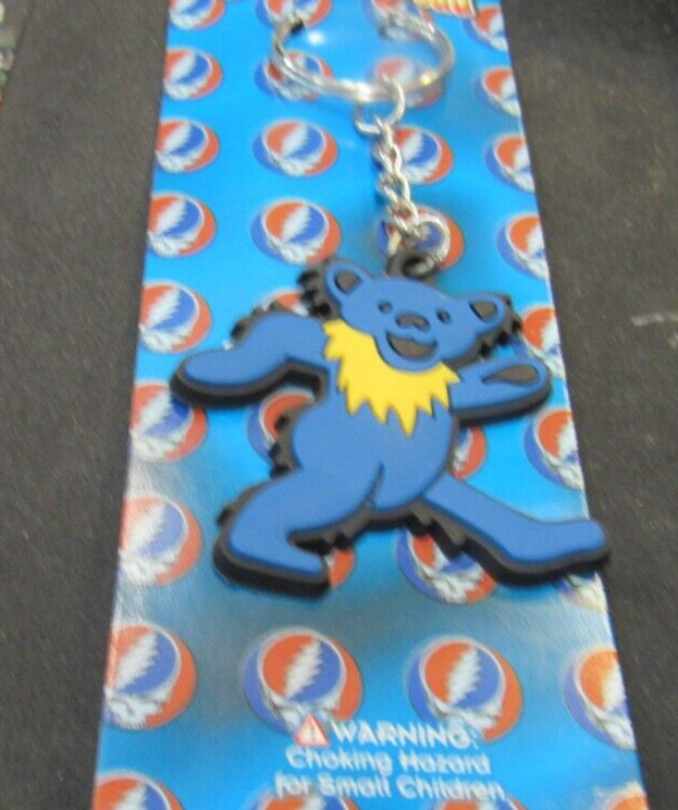 GRATEFUL DEAD KEY CHAIN NEW 2011 VINTAGE OOP RARE COLLECTIBLE KEYCHAIN RUBBER