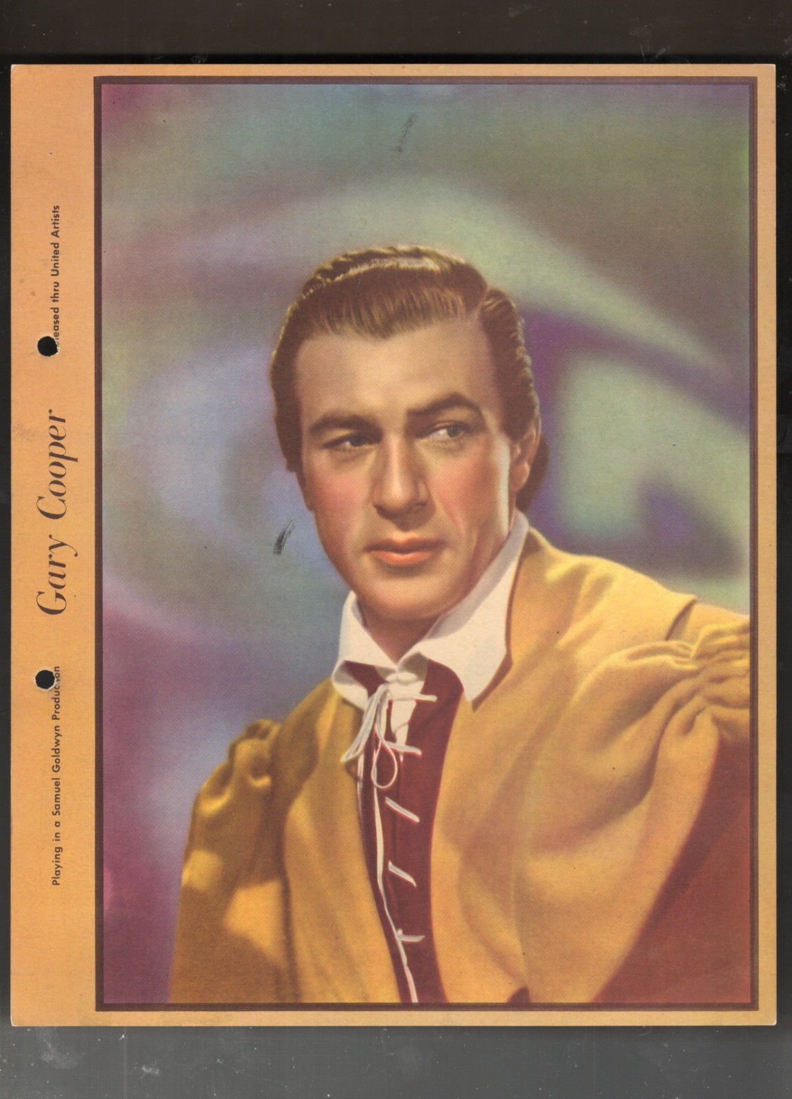 1938 DIXIE PREMIUM PICTURE GARY COOPER ACTOR AUTHENTIC