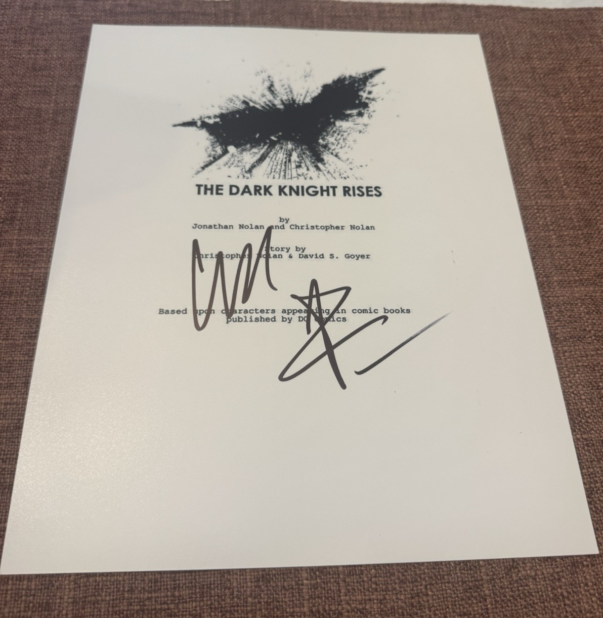 CHRISTIAN BALE SIGNED 8×10 BATMAN AUTOGRAPHED PHOTO ~THE DARK KNIGHT RISES w/COA
