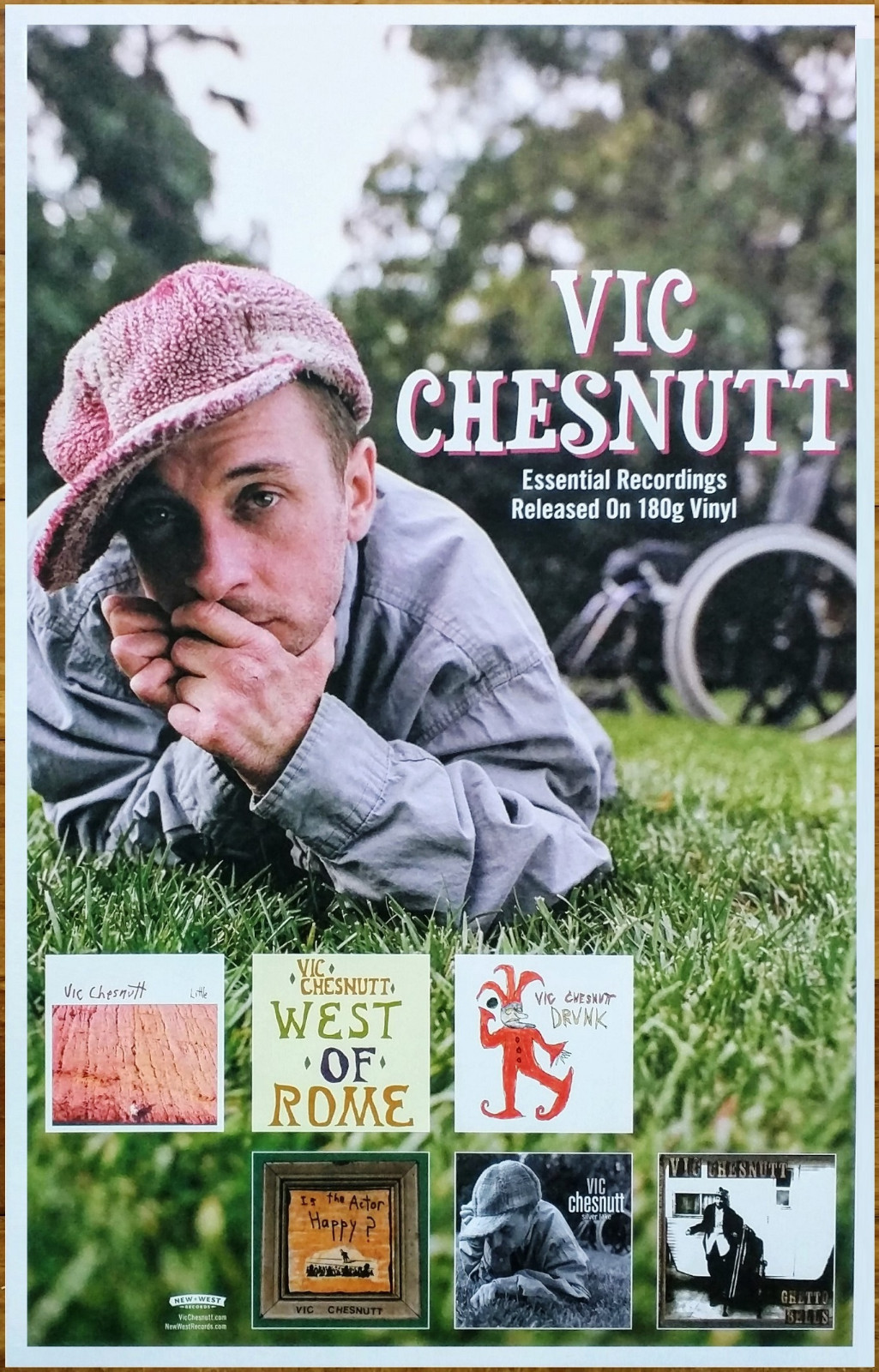 VIC CHESNUTT Essentials Ltd Ed New RARE Tour Poster! Folk Roots Rock Alt Country