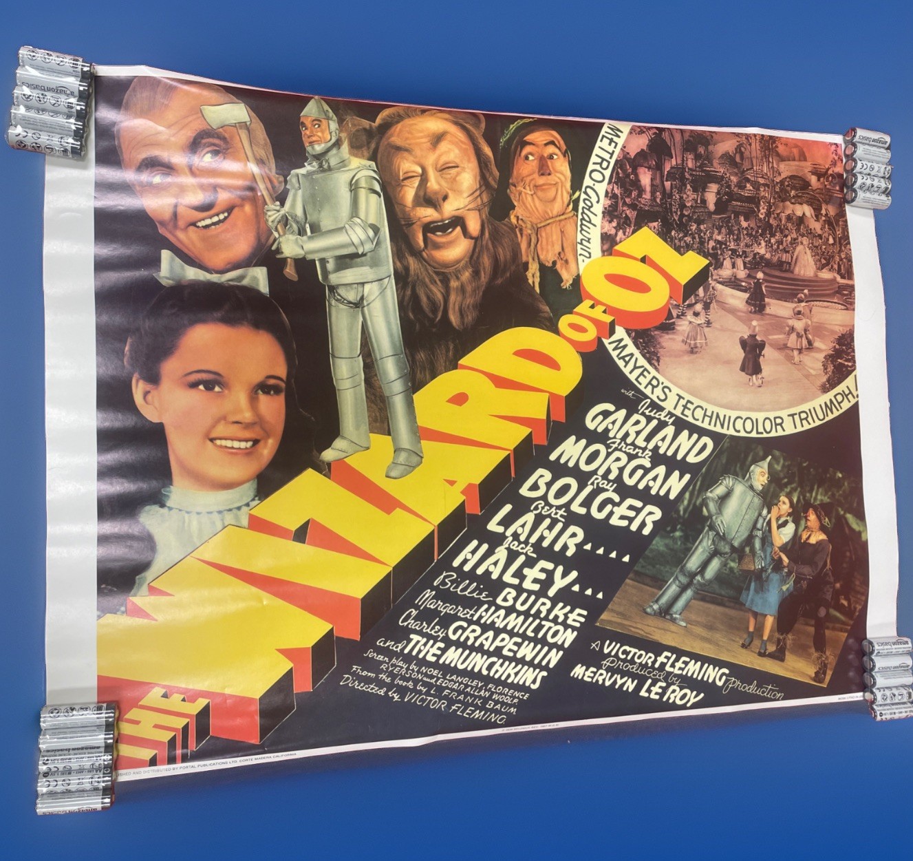 Vintage 1967 The Wizard of Oz 1939 Reprint MO94 Litho Poster 20″ X 28″ Portal