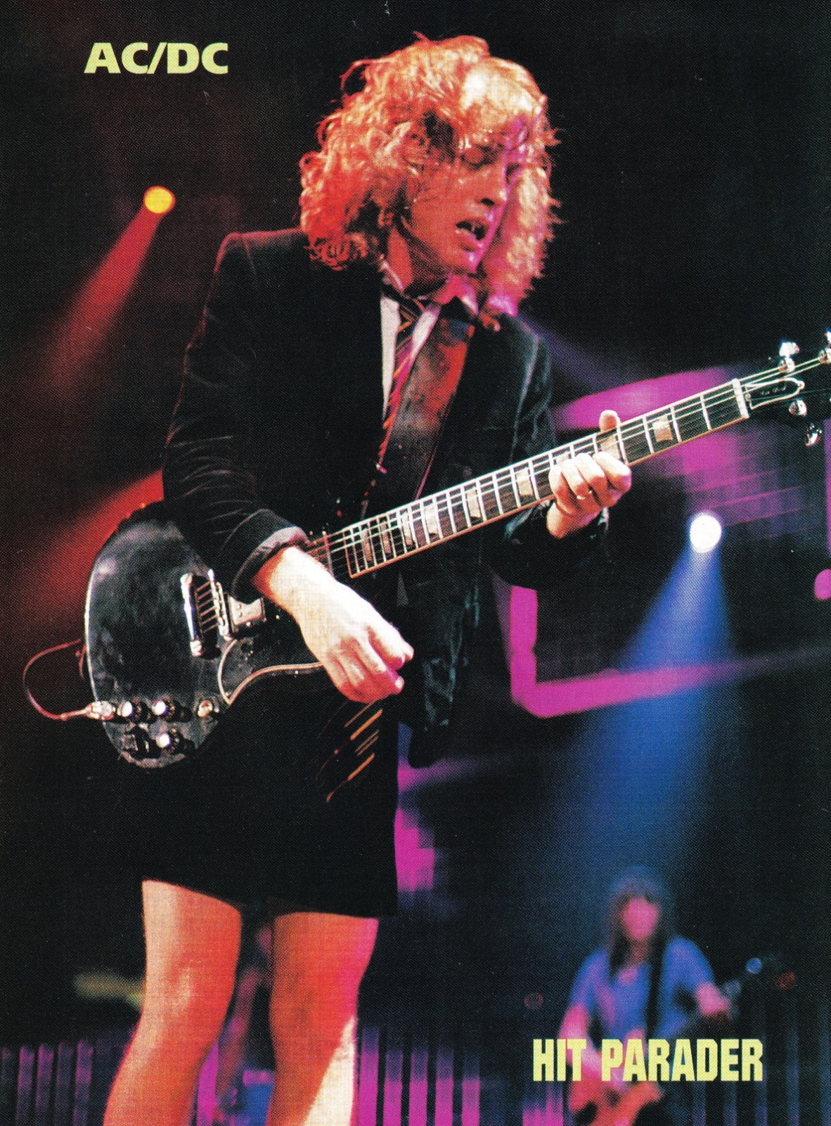 AC/DC ANGUS YOUNG LIVE-1996 FULL PAGE MAGAZINE 8X11 MINI-POSTER PINUP CLIPPING