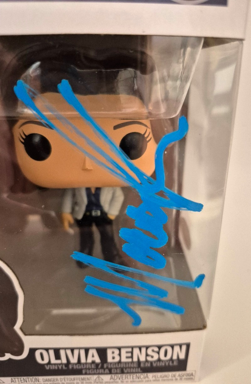 MARISKA HARGITAY SIGNED AUTOGRAPH OLIVIA BENSON FUNKO POP LAW AND ORDER JSA COA