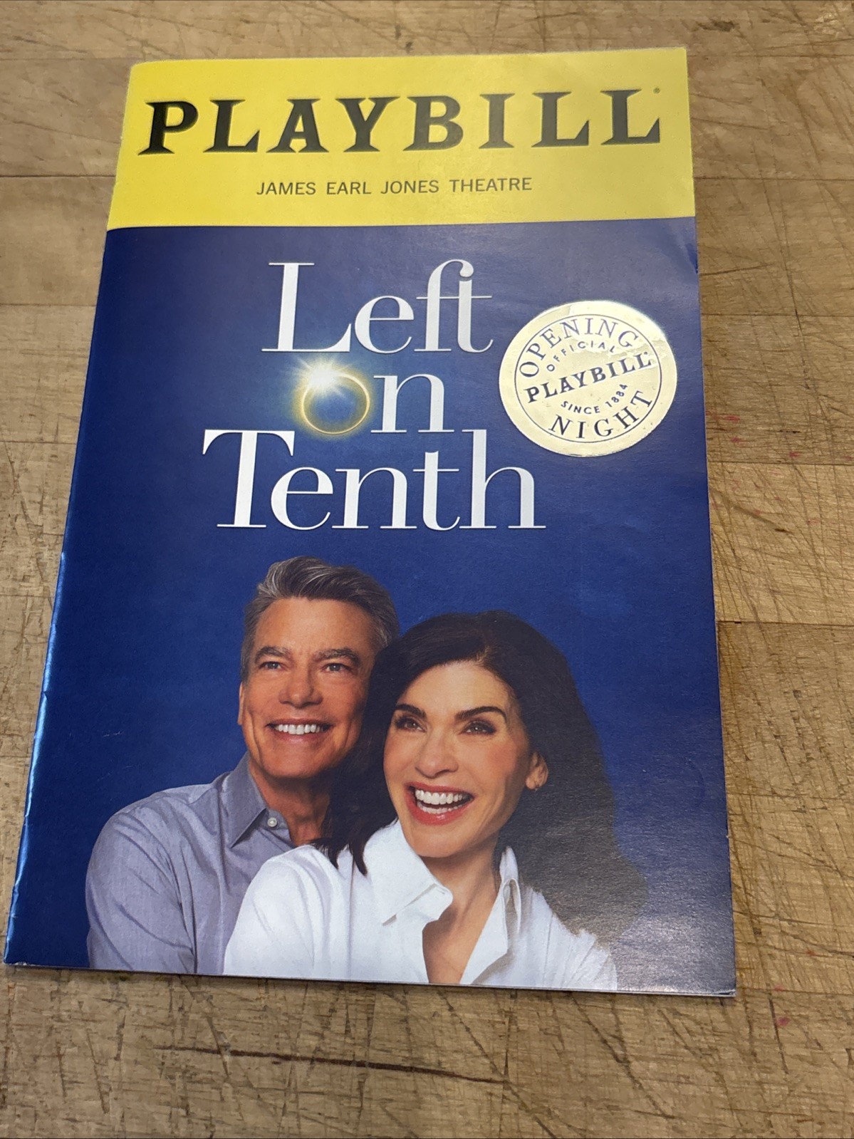 LEFT ON TENTH Oct 2024 Broadway OPENING NIGHT Playbill with STICKER Seal! EPHRON