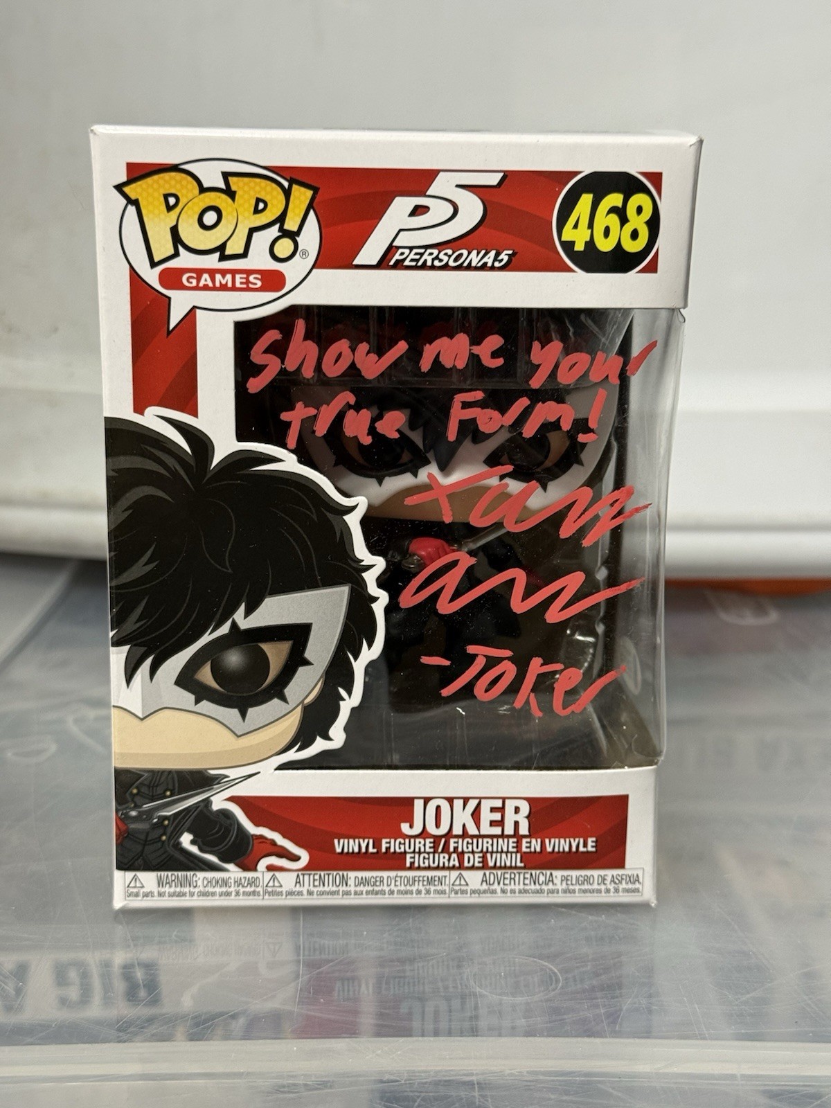XANDER MOBUS Signed PERSONA 5 Figure Authentic JOKER Autograph Beckett D1