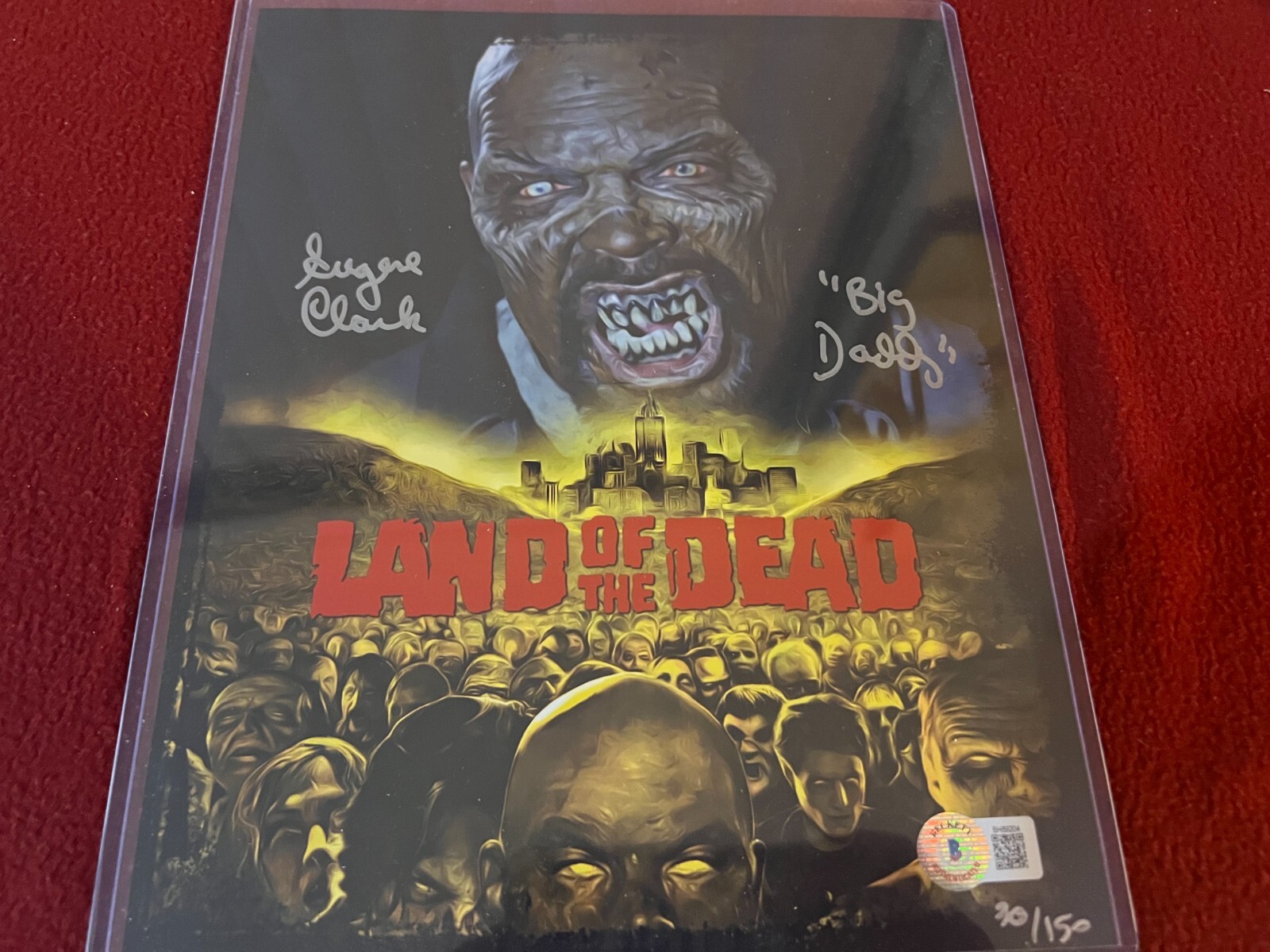 Eugene Clark signed autograph 8X10 Beckett COA Land of The Dead w/insc. 58/150