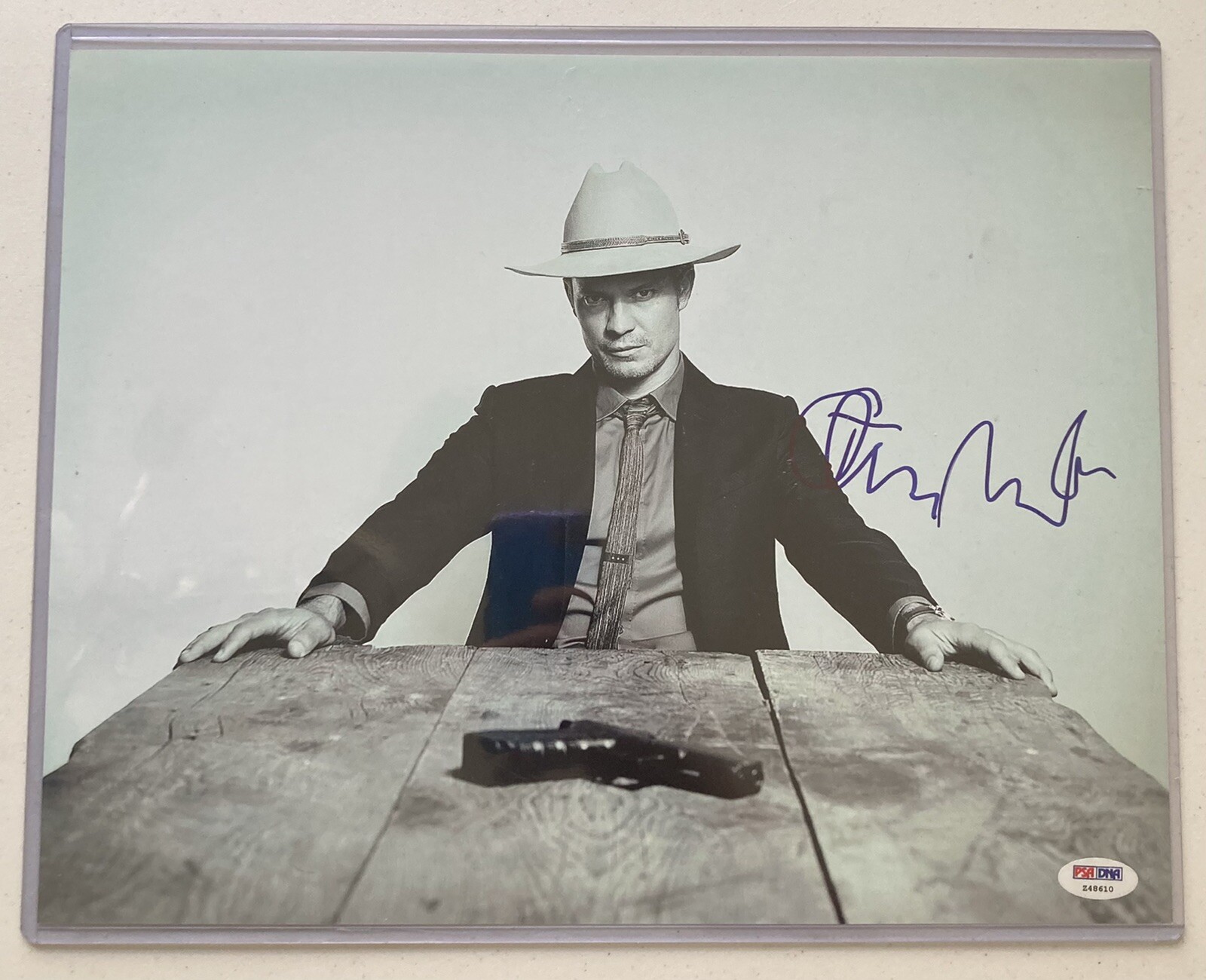 Justified Timothy Olyphant Signed Autograph 11 x 14 Photo – PSA DNA – FREE S&H!