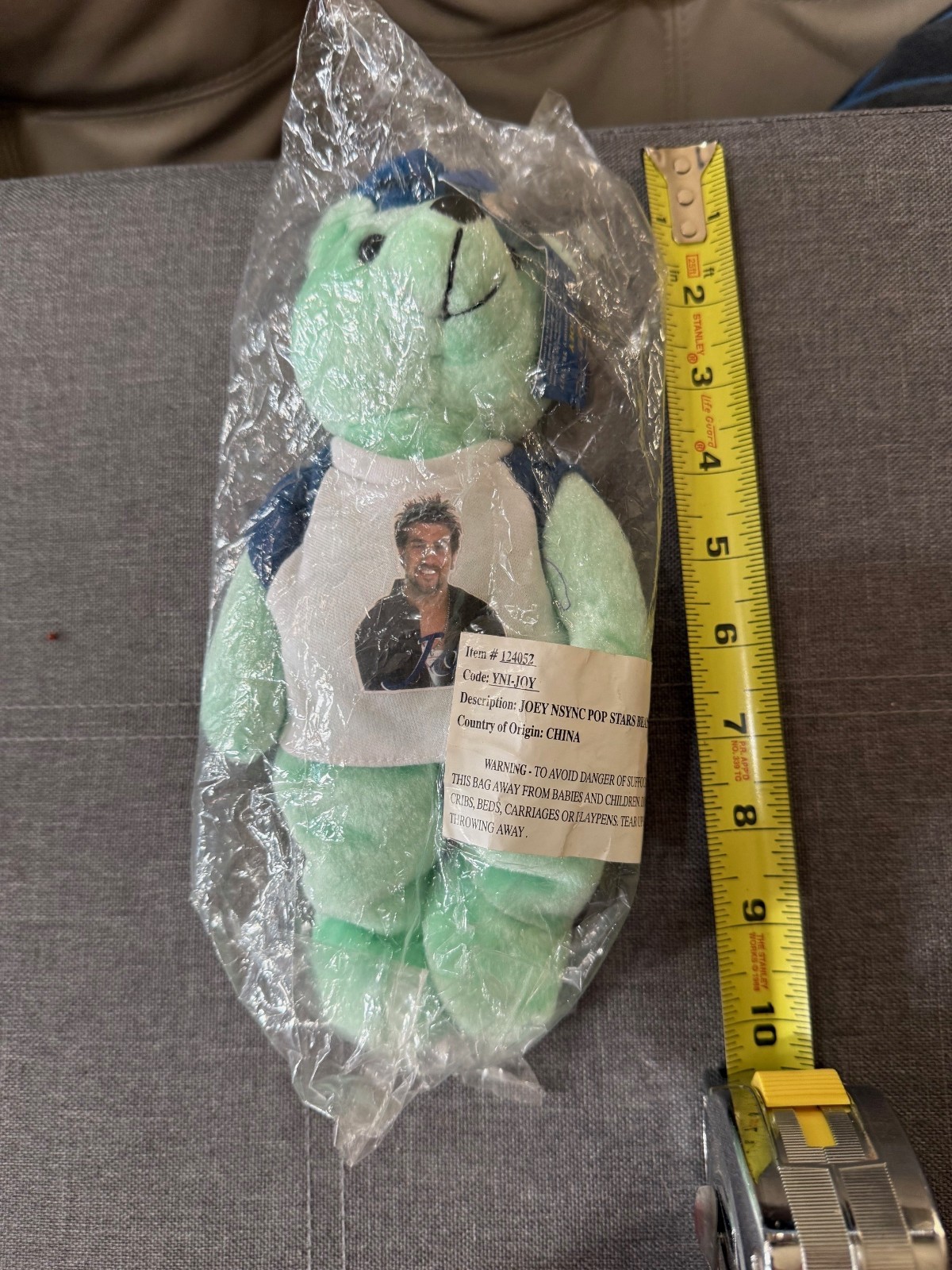 NSYNC – (5) PLUSH BEARS – DATED 2000 – IN ORIGINAL PACKAGING