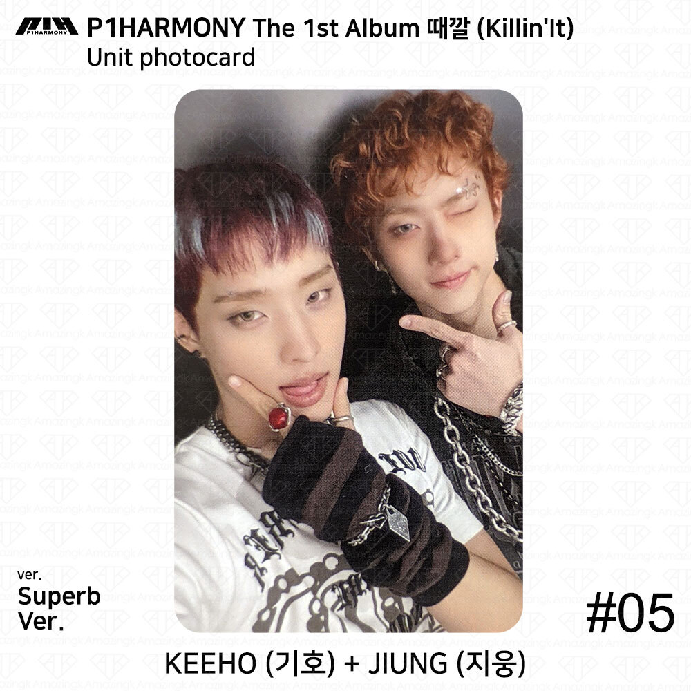 P1Harmony The 1st Album Killin’It Superb Ver Photocard Polaroid Theo Keeho Intak