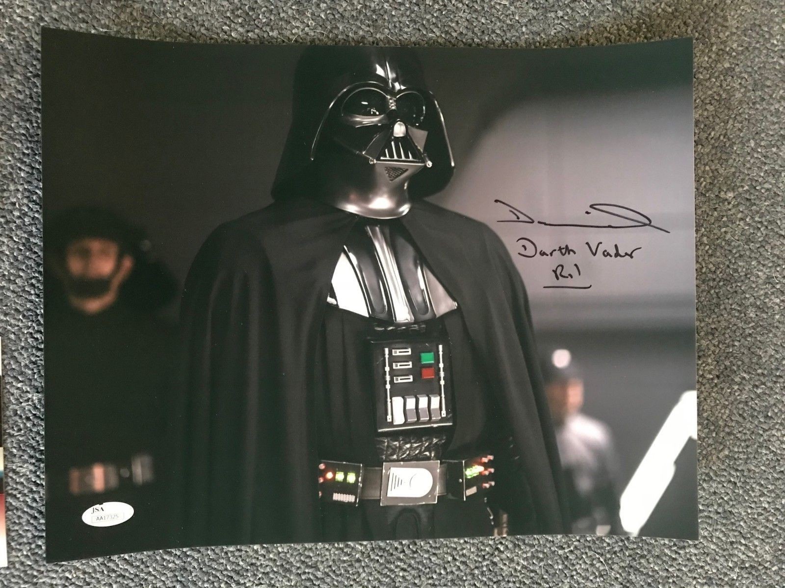 Star Wars Darth Vader Daniel Naprous Autographed Signed 11×14 Photo JSA COA