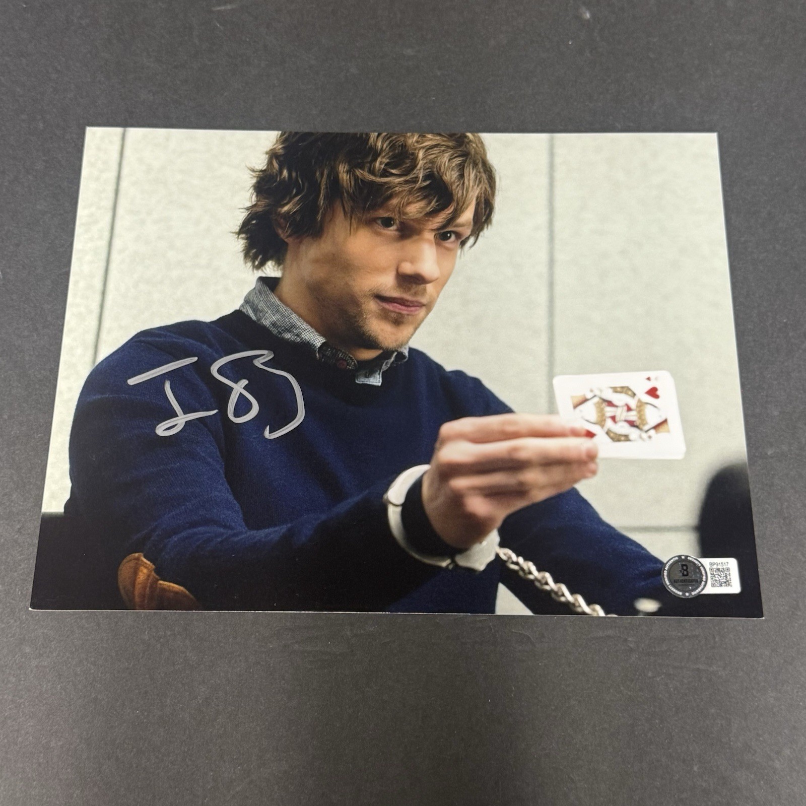 Jesse Eisenberg Signed Now You See Me 8×10 Photo Beckett BAS U