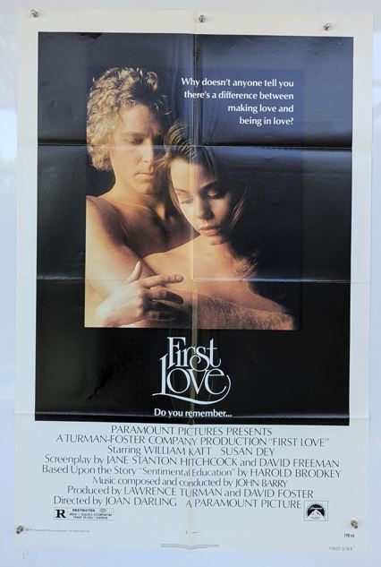 First Love Vintage Movie Poster 27×41 William Katt Susan Dey Folded Original