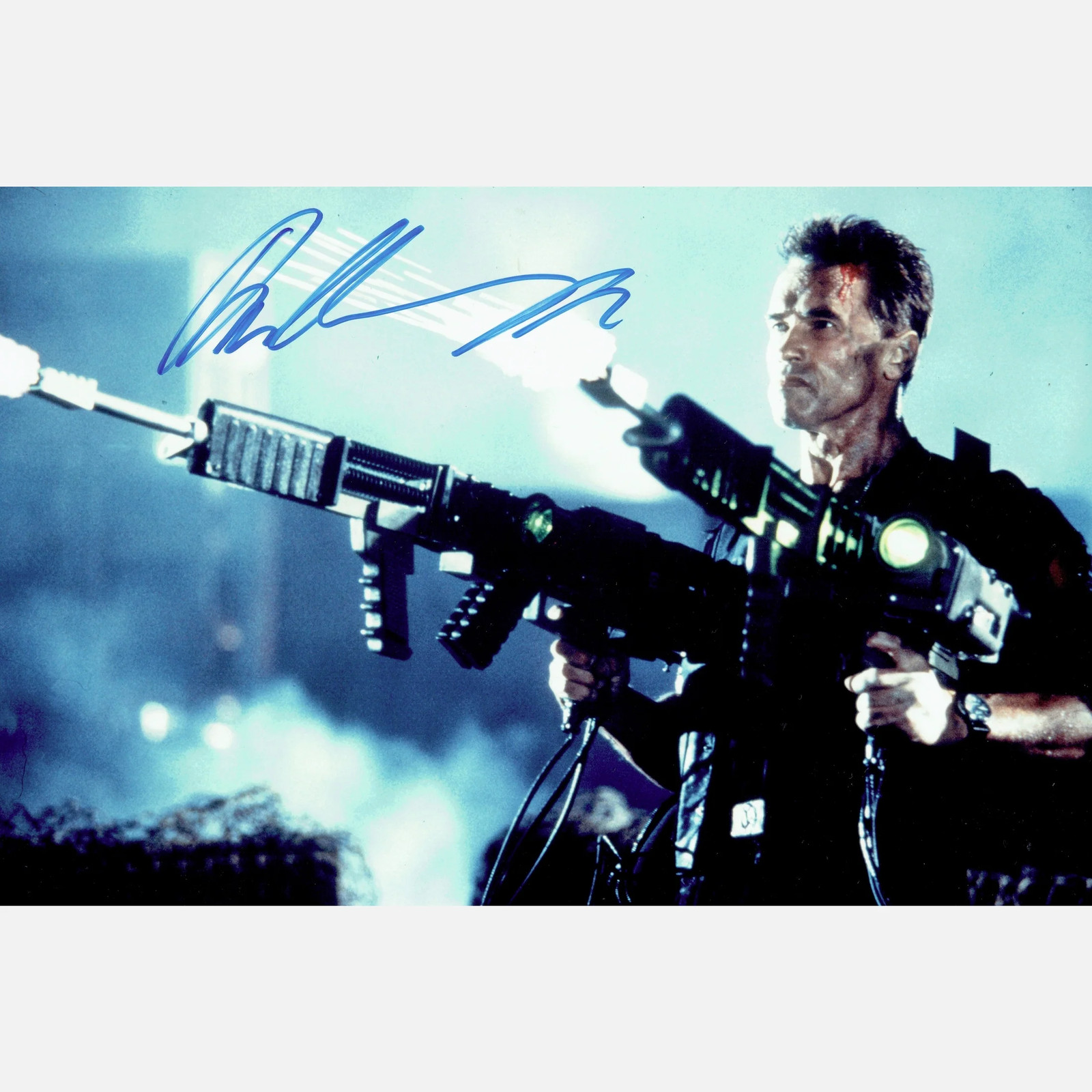ARNOLD SCHWARZENEGGER autograph ACOA signed 7×10,5 photography TERMINATOR