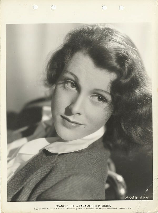 Frances Dee 1937 Paramount Pictures Double Weight Key Book Original Photograph