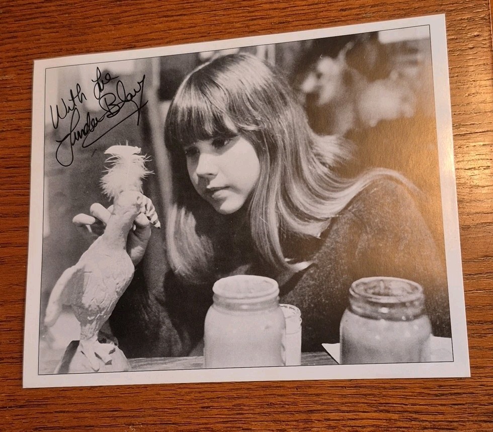 THE EXORCIST Linda Blair 1973 Hand Signed Autographed Black And White Photograph