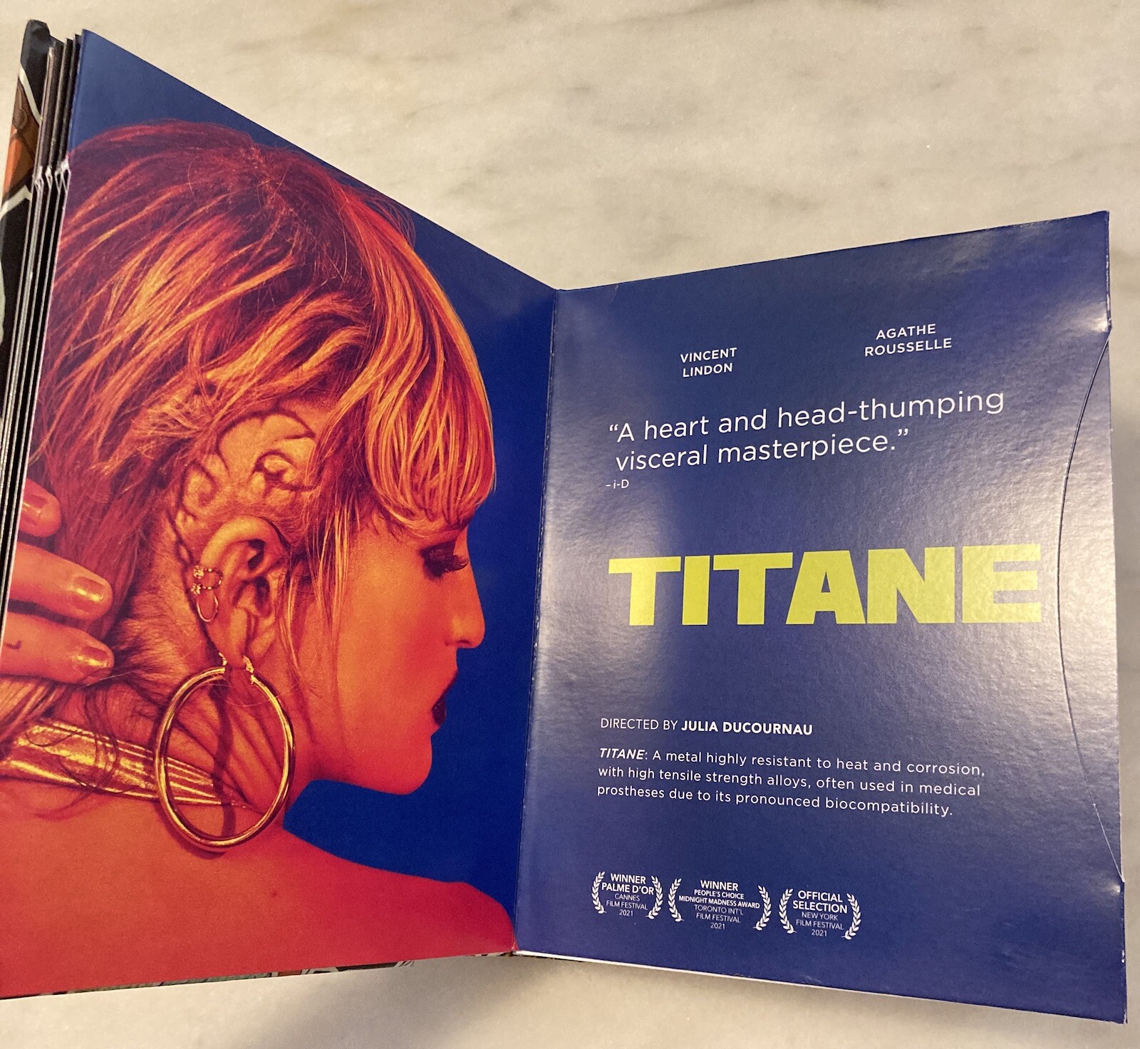 NEON 2021 FYC Promo Film Sleeve Booklet ONLY; Flee Pig Spencer Memoria Titane