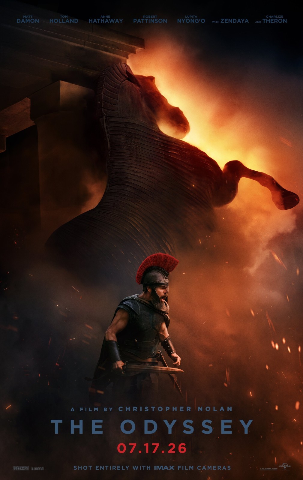 The Odyssey movie poster (c) – 11″ x 17″ – Matt Damon, Christopher Nolan