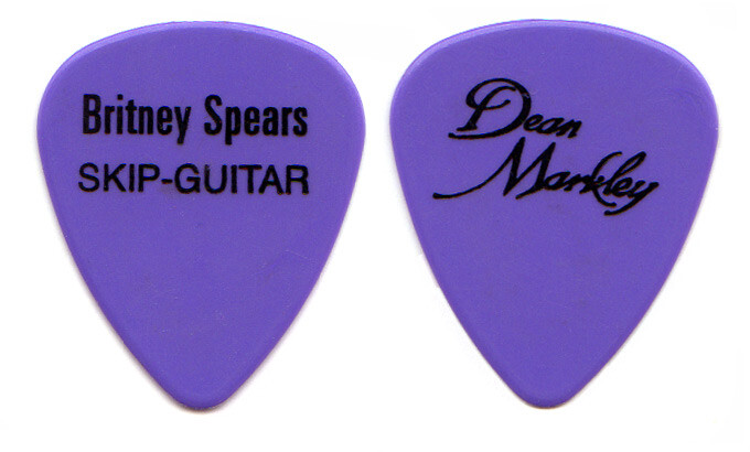 BRITNEY SPEARS Guitar Pick : 2002 Tour Light Purple Lavender Skip Dorsey