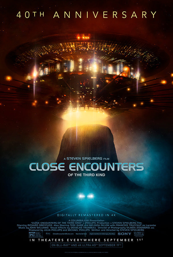 27 Inch x 40 Inch Close Encounters Of The Third Kind Poster Original Rolled COA