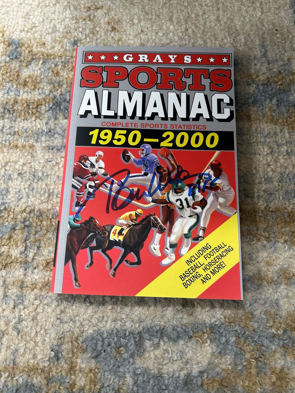 Tom Wilson “Biff” Autographed Signed Almanac Book JSA WIT Back To The Future