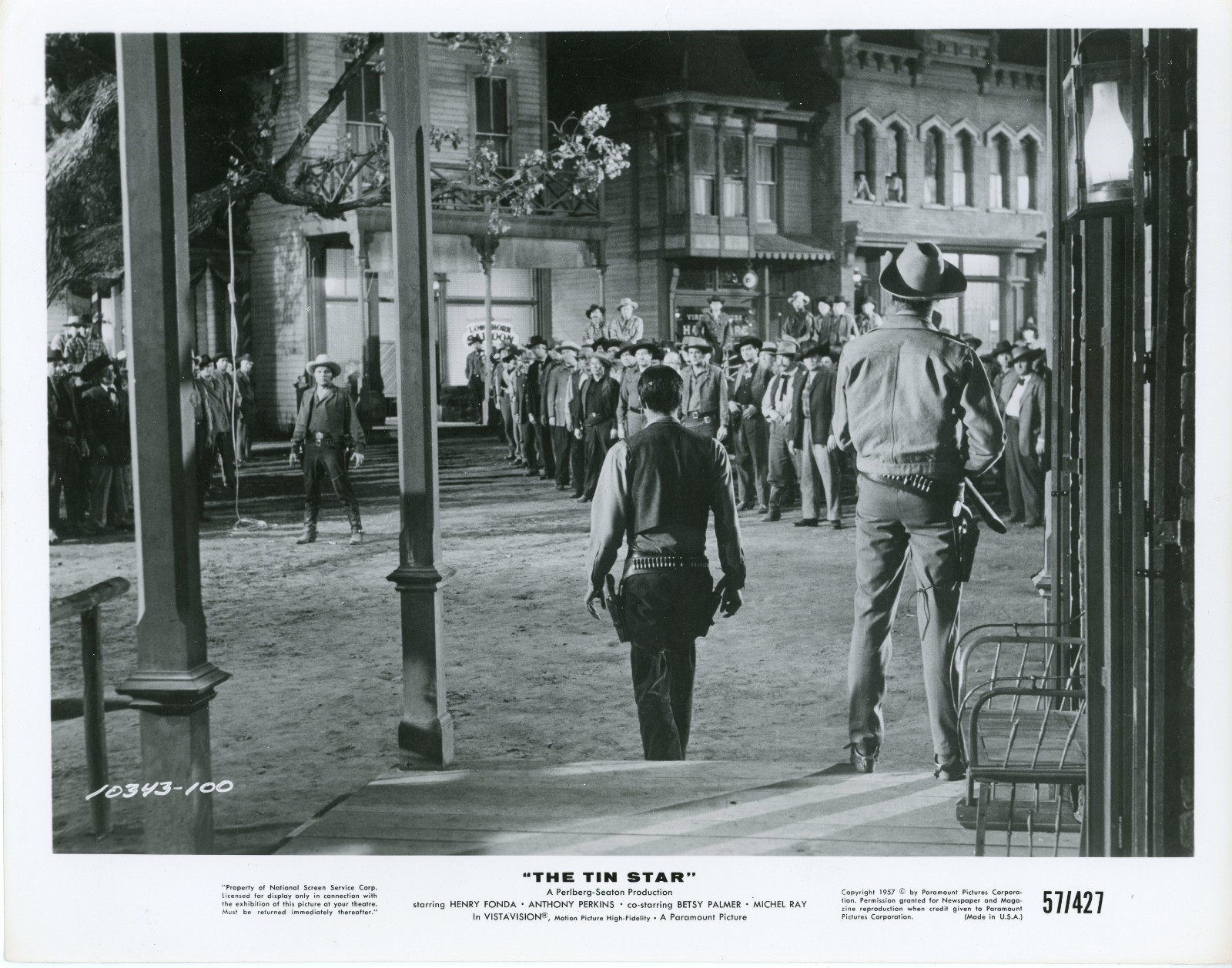 The Tin Star (1957) 8×10 black & white movie photo #100