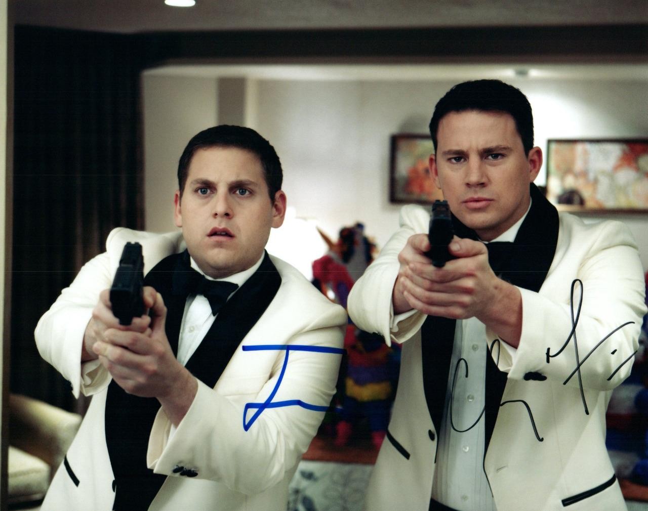 Channing Tatum Jonah Hill 8×10 Signed Photo autographed Picture COA